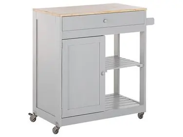 Carrito de cocina TRAPANI Gris - Comedor