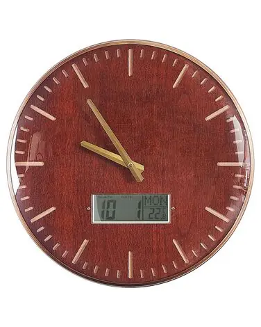 Reloj de pared BRUGG 43 cm Marrón dorado - Accesorios decorativos