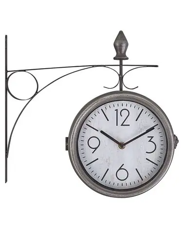 Wall Clock ROMONT 34 cm Metal Silver - Home Accessories