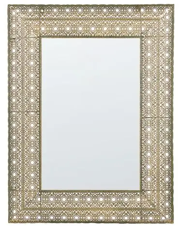 Wall Mirror DEHRADUN 69 cm 90 cm Metal Gold - Home Accessories