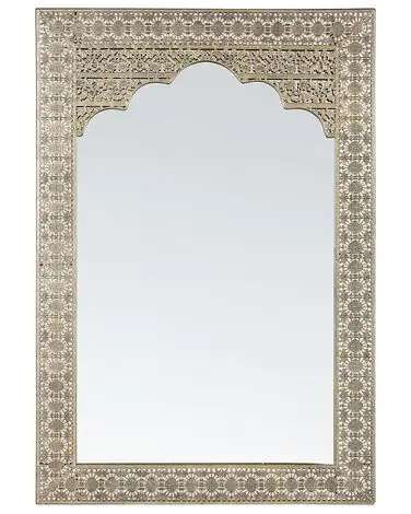 Wall Mirror PALI 60 cm 90 cm Metal Gold - Home Accessories