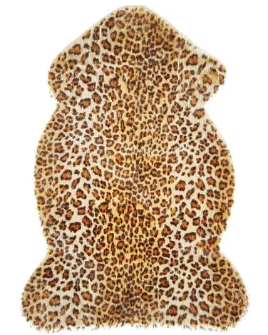 Alfombra de pelo sintético NAMBUNG Marrón 60 x 90 cm - Accesorios decorativos