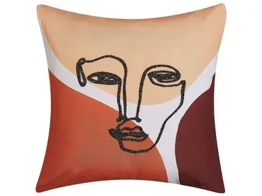 Throw Cushion RUDBEKIA 45 x 45 cm Multicolour Abstract Pattern - Home Accessories