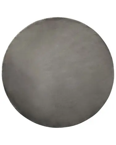 Alfombra GESI II Gris oscuro ø 140 cm Viscosa - Accesorios decorativos