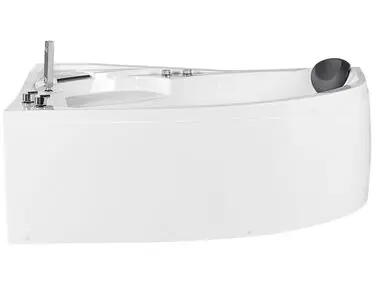 Bañera de hidromasaje LED esquinera NEIVA Derecha 150 x 100 cm Blanco - Baño