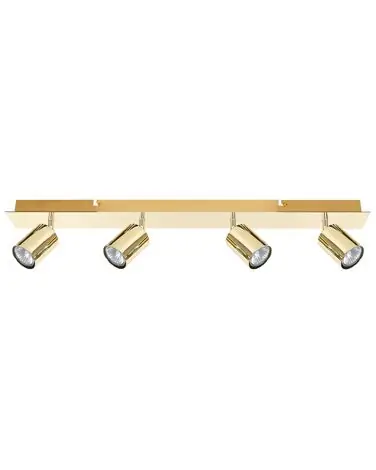 4 Light Spotlight TIGRIS Gold Metal Adjustable - Home Accessories