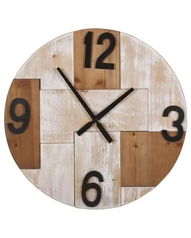 Reloj de pared MICHAPAN 60 cm Marrón - Accesorios decorativos