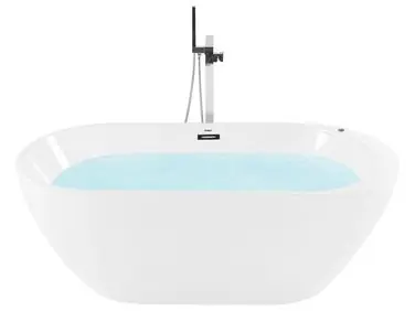 Bañera de hidromasaje independiente con LED NEVIS 170 x 80 cm Blanco - Baño