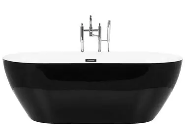 Bañera independiente CARRERA 160 x 75 cm Negro - Baño