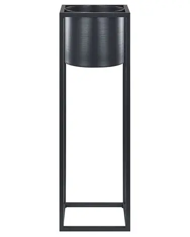 Elevated Plant Pot IDRA 15 cm Black Metal - Garden & Balcony