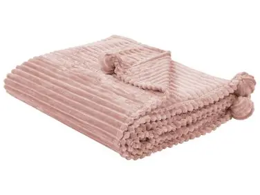 Blanket KAWERI 150 x 200 cm Pink - Home Accessories
