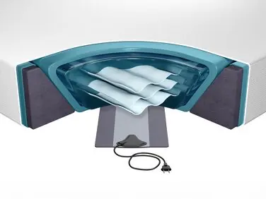 Waterbed Mattress with Accessories SOLERS 140 x 200 cm (EU Double) - Bedroom