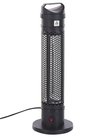 Freestanding Infrared Patio Heater KRAKATOA 1000 W Black - Garden & Balcony