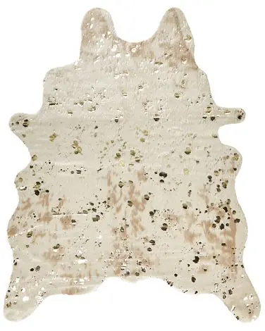 Piel sintética de vaca BOGONG Beige claro 130 x 170 cm - Accesorios decorativos