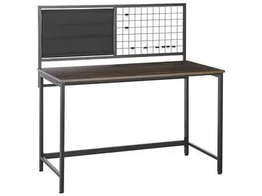 Office Desk with Memo Board VINCE Black 118 cm 60 cm - Home Office