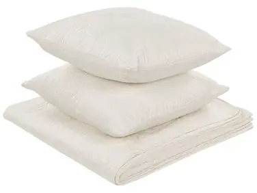 Bedspread with Cushions RUDKHAN 140 x 210 cm Off-White