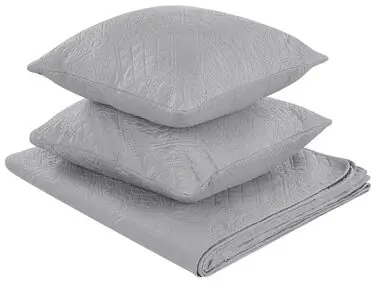 Bedspread with Cushions ALAMUT 140 x 210 cm Grey - Home Accessories