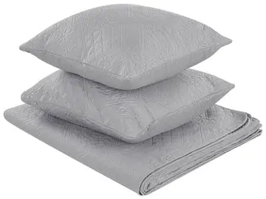 Bedspread with Cushions ALAMUT 160 x 220 cm Grey - Home Accessories