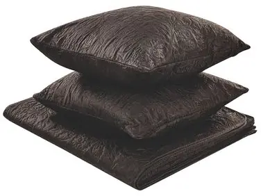 Bedspread with Cushions RAYEN 140 x 210 cm Brown - Home Accessories