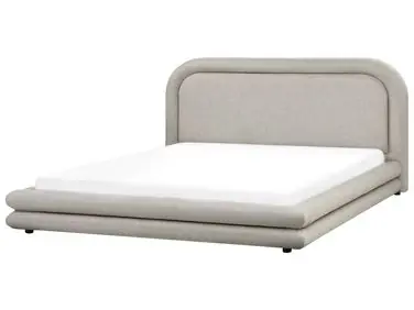 Waterbed Faux Linen LAVARDENS 180 x 200 cm (EU Super King) Taupe - Bedroom
