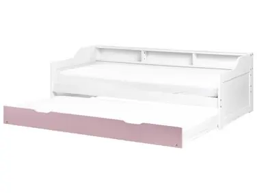 Trundle Bed Pine Wood EDERN 90 x 200 cm (EU Single) Pink - Bedroom