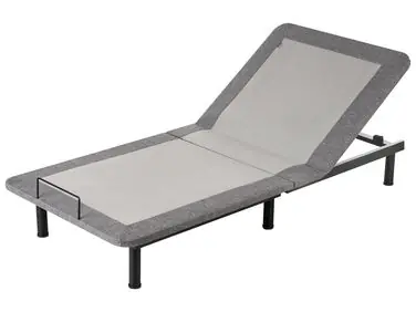 Somier articulado eléctrico BRUNOY 90 x 200 cm Gris - Dormitorio