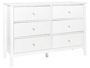 6 Drawer Chest ASSISI White - Living Room