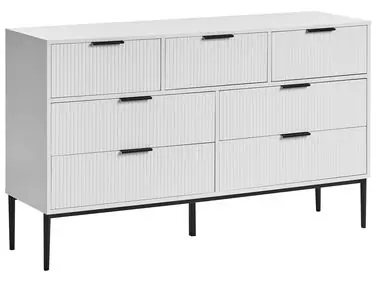7 Drawer Chest LEDUC White - Living Room