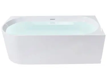 Bañera esquinera PORTINHO Izquierda 170 x 80 cm Blanco - Baño