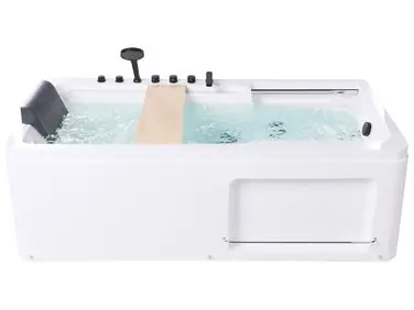 Bañera de hidromasaje esquinera CAMALU 180 x 86 cm Blanco - Baño
