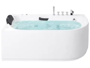 Bañera de hidromasaje SAYULA Derecha 170 x 80 cm Blanco - Baño