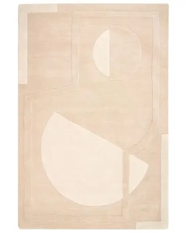 Alfombra GAYA Beige 200 x 300 cm Lana - Accesorios decorativos
