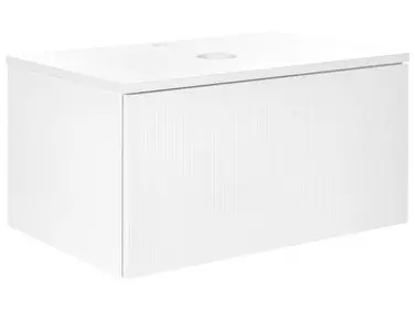 Mueble de baño suspendido ALZIRA 80 cm Blanco