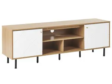 TV Stand PALMER Brown/ White - Living Room