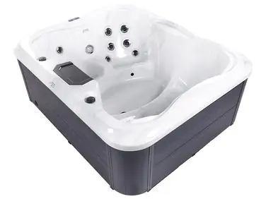 Bañera de hidromasaje LED exterior ARCELIA Blanco - Baño