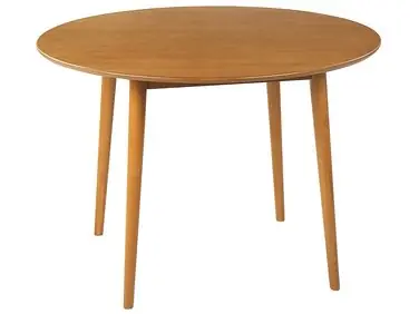 Mesa de comedor RADAN Marrón claro 110 cm 110 cm