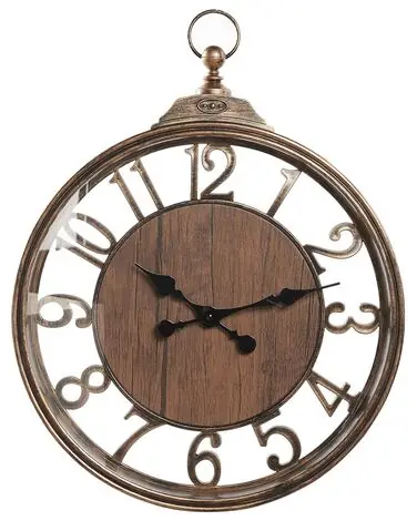 Wall Clock ALCOBA 40 cm Brown - Home Accessories