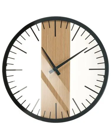 Wall Clock VILLORA 38 cm Brown/ Black - Home Accessories