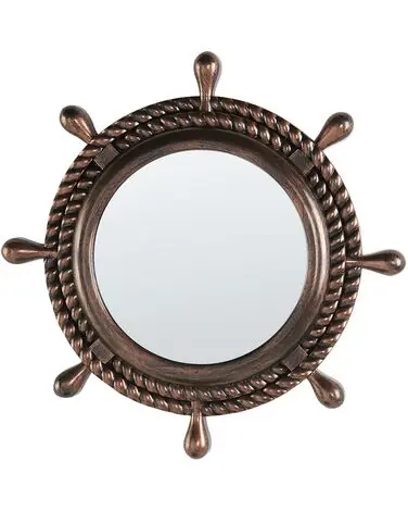 Wall Mirror GORMAZ 46 cm 46 cm Brown - Home Accessories