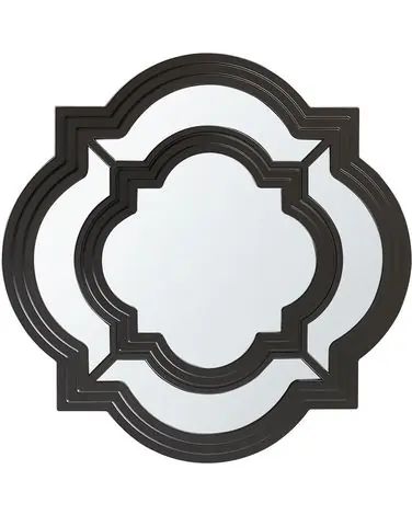 Wall Mirror COBETA 51 cm 51 cm Black - Home Accessories