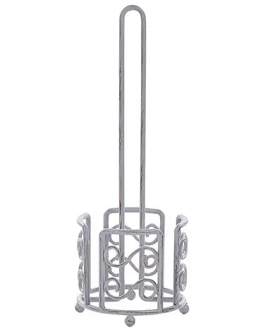 Toilet Paper Holder MANDI Metal Grey - Home Accessories