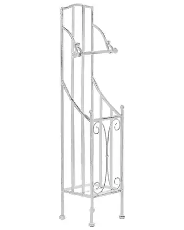Toilet Paper Holder BRISA Metal White - Home Accessories