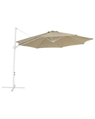 Cantilever Parasol 295 cm SAVONA II Taupe - Garden & Balcony