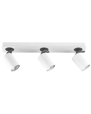 3 Light Spotlight KLIP White Metal Adjustable - Home Accessories