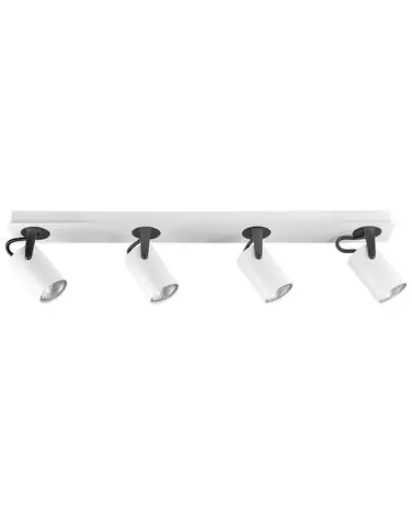 4 Light Spotlight KLIP White Metal Adjustable - Home Accessories