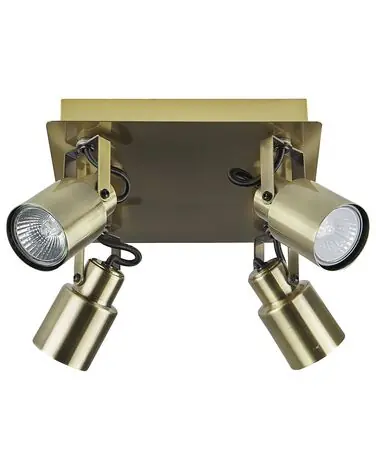 4 Light Spotlight BONTE Adjustable Metal Brass - Home Accessories