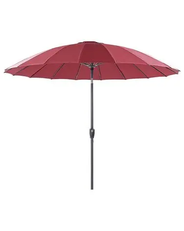 Sombrilla de jardín 255 cm BAIA Rojo oscuro - Jardín y balcón