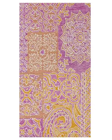 Alfombra AVANOS Rosa 80 x 150 cm Lana - Accesorios decorativos