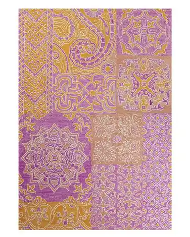 Alfombra AVANOS Rosa 140 x 200 cm Lana - Accesorios decorativos
