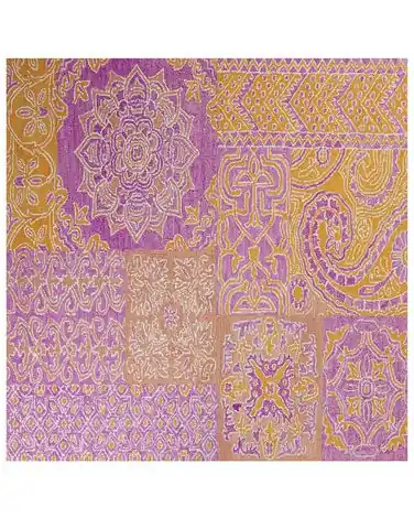 Alfombra AVANOS Rosa 200 x 200 cm Lana - Accesorios decorativos